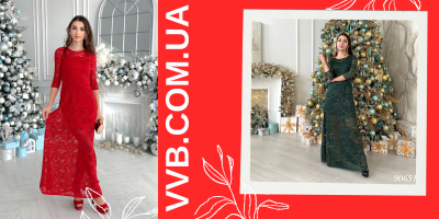  Мереживні вечірні довгі сукні VVB — розкіш, що пасує кожній фото